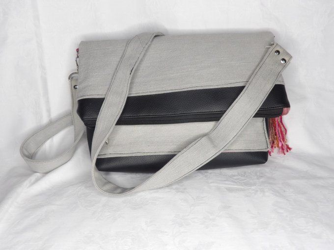 Sac Bandouilière Plié Bi Matière