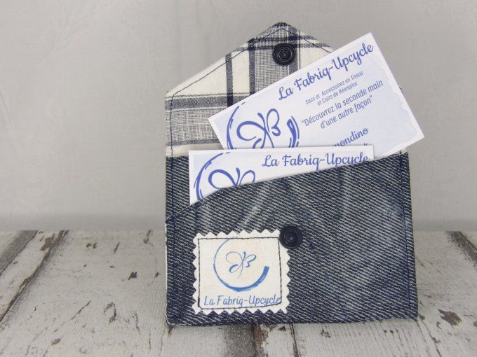 Le P'tit Porte-Cartes en Jean Upcyclé