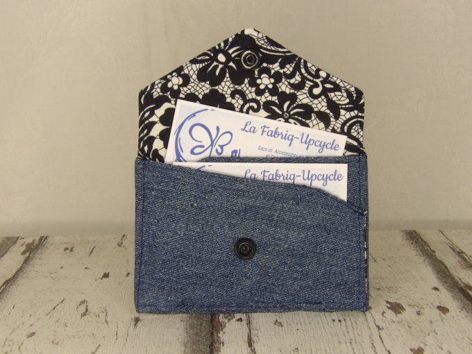 Le P'tit Porte-Cartes en Jean Upcyclé
